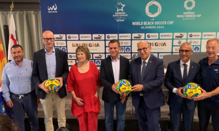 World Beach Soccer Cup 2024: presentata la competizione ad Alghero, tra Europeo e Mondiale per Club