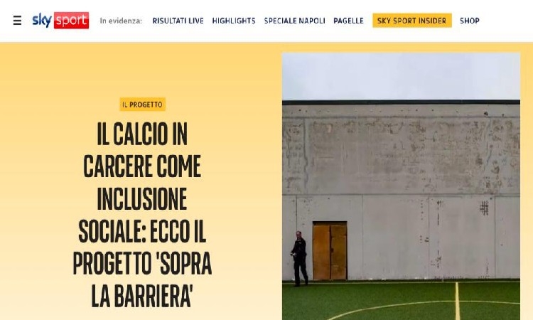 Su SkySport insider il primo contenuto dell’area CSR curato da Roberta Noé e Luca De Simoni